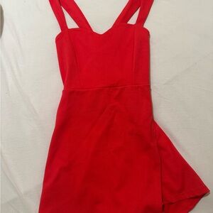 Red Sleeveless Dress